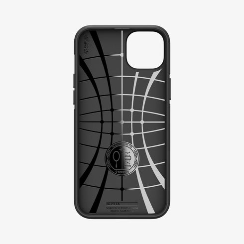 ACS06441 - iPhone 15 Pro Max Case Core Armor in matte black showing the back